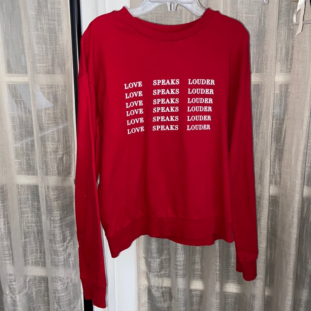 Red H&M long sleeve